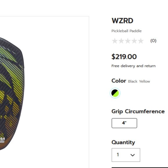 BRAND NEW Babolat WZRD Pickleball Paddle #1 Rated Pro - $219 MSRP - Free Ship!! - Picture 2 of 5